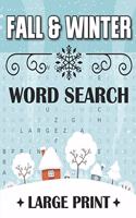Fall and Winter Word Search