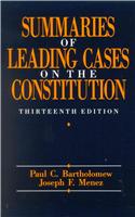 Summaries of Leading Cases on the Constitution