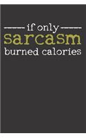 Sarcasm Workout Fitness Humor Notebook Journal