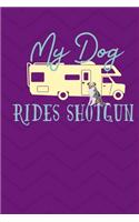 My Dog Rides Shotgun: Gratitude Journal 6x9 100 Pages - Harlequin Great Dane Cover