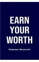 Earn Your Worth Standard Booklets