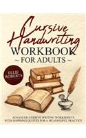 Cursive Handwriting Workbook for Adults