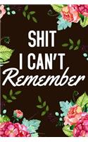 Shit I Can't Remember