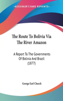 The Route To Bolivia Via The River Amazon: A Report To The Governments Of Bolivia And Brazil (1877)(English)