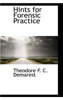 Hints for Forensic Practice
