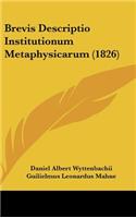 Brevis Descriptio Institutionum Metaphysicarum (1826)