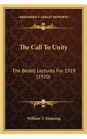 Call to Unity