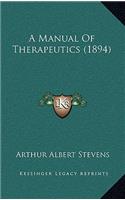 A Manual of Therapeutics (1894)