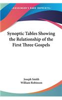 Synoptic Tables Showing the Relationship of the First Three Gospels: (English)