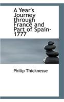 A Year's Journey Through France and Part of Spain, 1777