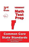 Vermont 3rd Grade Math Test Prep: Common Core State Standards(English)