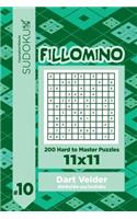 Sudoku Fillomino - 200 Hard to Master Puzzles 11x11 (Volume 10)