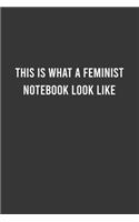 This Is What A Feminist Notebook Look Like