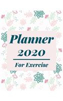 Planner 2020 Exercise: Jan 1, 2020 to Dec 31, 2020: Weekly & Monthly Planner + Calendar Views (2020 Pretty Simple Planners)