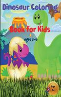 Dinosaur Coloring Book for Kids Ages 3-6