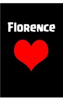 Florence: A perfect gift for girls and women journal / notebook/6x9 120 pages