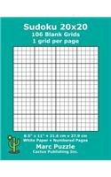 Sudoku 20x20 - 106 Blank Grids