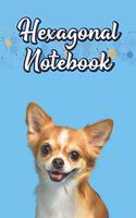 Hexagonal Notebook: Hexagonal Graph Paper Composition Notebook For Organic Chemistry and Biochemistry - Small Hexagons - Dog Themed Journal to Write In Ideas (1/4, 6" x
