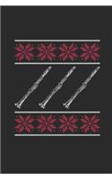 Christmas Clarinet: Dotted Bullet Notebook (6" x 9" - 120 pages) Christmas Themed Notebook for Daily Journal, Diary, and Gift