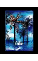Cabo: Mexican Feliz Navidad Christmas Journal Notebook Shopping Organizer Holiday Food Meal Party Planner Budget Expense Tracker. Tropical Palm Tree Soft 