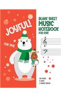 Blank Sheet Music Notebook for Kids