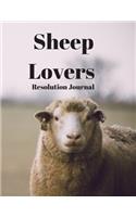 Sheep Lovers Resolution Journal: 130 Page Journal with Inspirational Quotes on each page. Ideal Gift for Family and Friends. Undated so can be used at anytime.