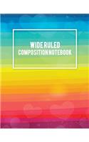 Wide Ruled Composition Notebook