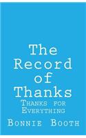 Record of Thanks: Thanks for Everything