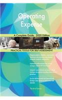 Operating Expense A Complete Guide - 2020 Edition