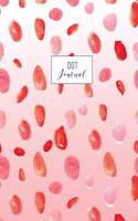 Dot Journal: Large Dotted Notebook, 8.5 x 11, Trendy Red And Pink Watercolor Spots