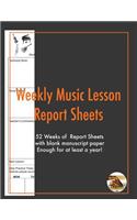Weekly Music Lesson report Sheets