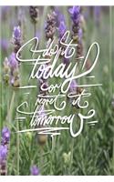 Do it today or regret it tomorrow: 6x9 Inch Lined Success Journal/Notebook You know what to do, do it NOW! - Purple lavender