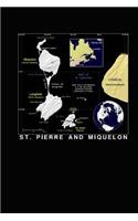 Modern Day Color Map of Saint Pierre and Miquelon Journal: Take Notes, Write Down Memories in This 150 Page Lined Journal