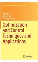 Optimization and Control Techniques and Applications: (86 Springer Proceedings in Mathematics & Statistics)