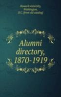 Alumni directory, 1870-1919