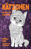 Malbuch für Erwachsene - 100 Mandalas Stressabbau - Mandala Tiere - Kätzchen