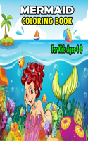 Mermaid Coloring Book For Kids Ages 4-8