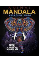 Animal Mandala Coloring Book For Adults