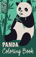 Panda Coloring Book: Stress-relief Coloring Book For Grown-ups and kids (Animal Coloring Book)