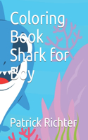 Coloring Book Shark for Boy