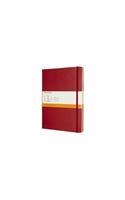Moleskine Scarlet Red Extra Large Ruled Notebook Hard