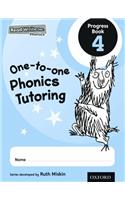 Read Write Inc. Phonics: One-to-one Phonics Tutoring Progress Book 4 Pack of 5