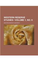 Western Reserve Studies (Volume 1, No. 6)
