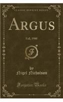Argus: Fall, 1980 (Classic Reprint)