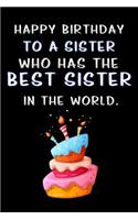 happy birthday to a sister who has the best sister in the world