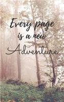 Every Page Is A New Adventure: Letterbox Logbook Stamp Record Book - 5" x 8" - 200 Pages - Custom Templates