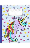 Primary Composition Notebook Story Journal Grades K-2: (Notebooks for Girls)