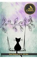 Meow Covers Ruled Notebook- 6 X 9 - 100 Sites: Composition Notebook, Journal, Diary for School, Students, Checklist, Planner