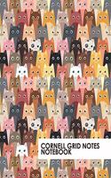 Cornell Grid Notes Notebook: Cute Colored Cats Grid Notebook Supports a Proven Way to Improve Study and Information Retention.(1 Cornell Grid Notes Notebook)
