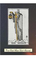 The Hermit One Card Draw Tarot Journal: Tracker Blank Notebook and Personal Tarot Card Workbook, Learning Tarot, Tarot Beginners Gift and Helping with Card Intuition